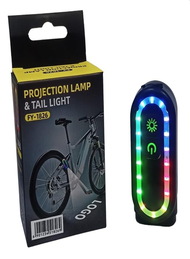 FASTPED Bicycle USB RechargableProjection lamp & Tail Light - Image 2