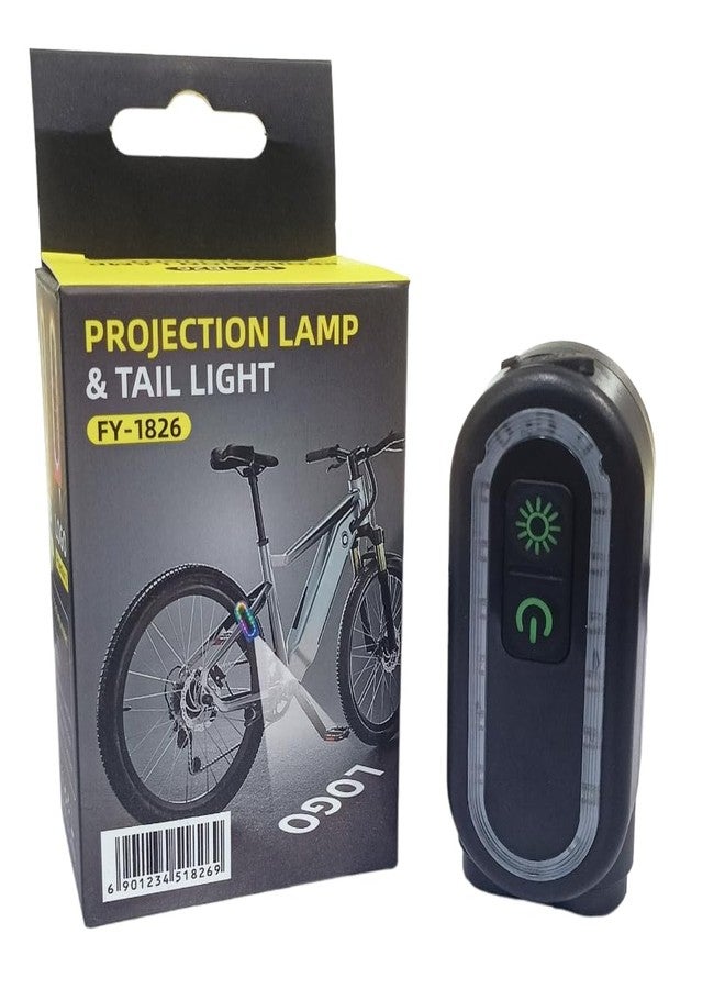 FASTPED Bicycle USB RechargableProjection lamp & Tail Light - Image 1