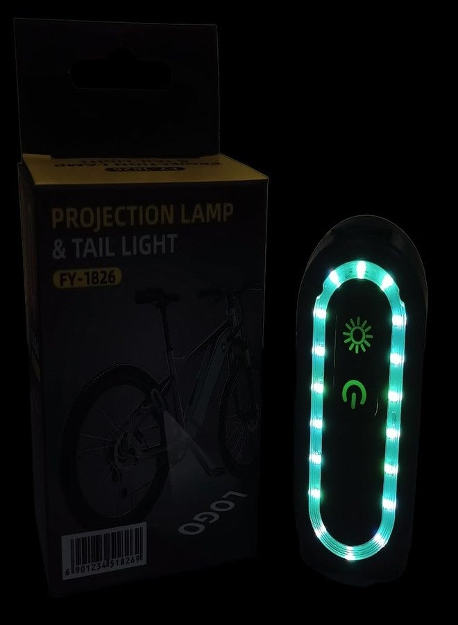 FASTPED Bicycle USB RechargableProjection lamp & Tail Light - Image 4