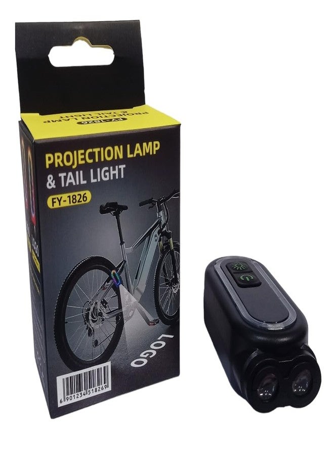 FASTPED Bicycle USB RechargableProjection lamp & Tail Light - Image 5