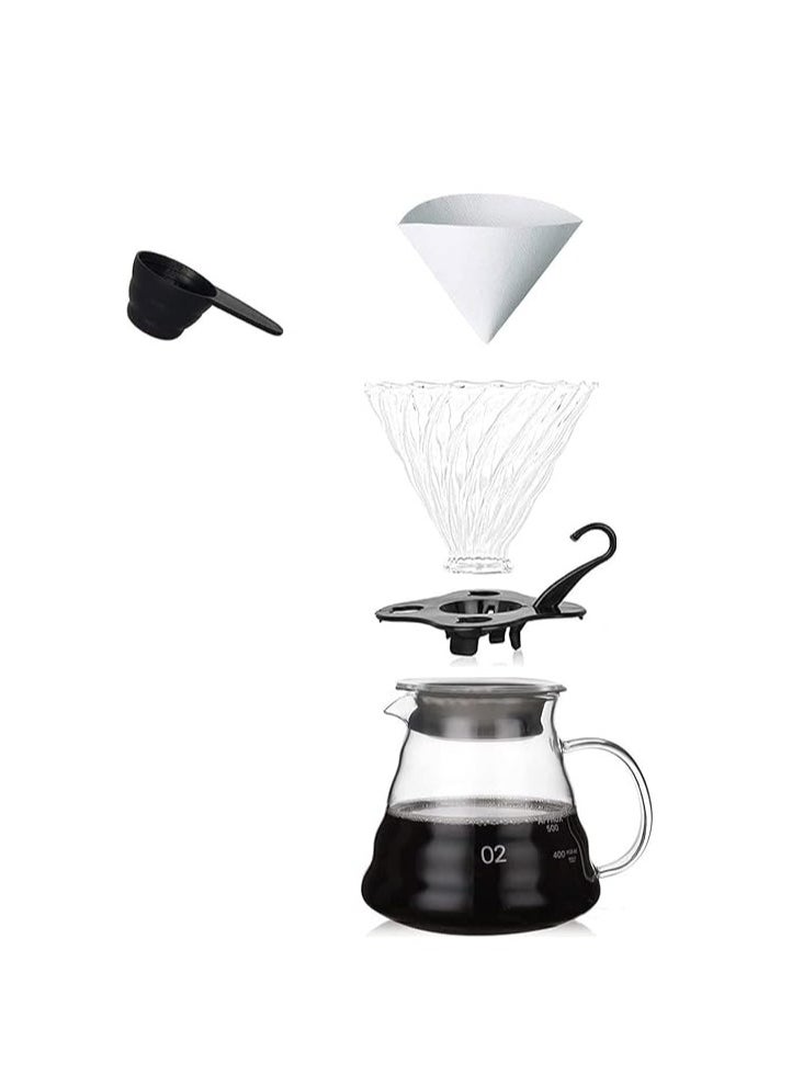 TRADE BAY - V60 Pour Over Coffee Set Size 02 (600ml) - Image 1