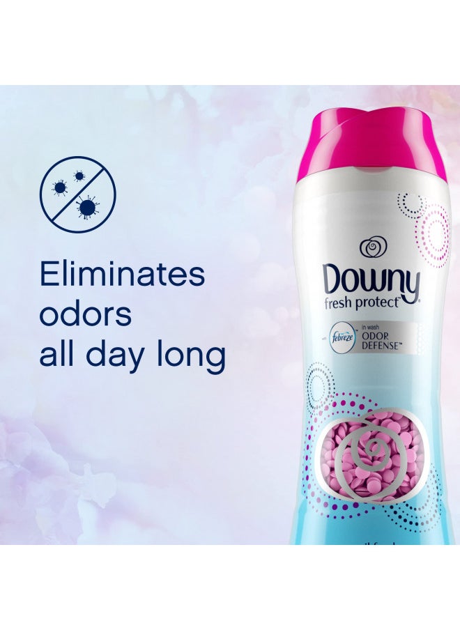 Downy Fresh Protect Laundry Scent Booster Beads for Washer with Febreze Odor Defense, April Fresh, 26.5 oz, Use with Fabric Softener