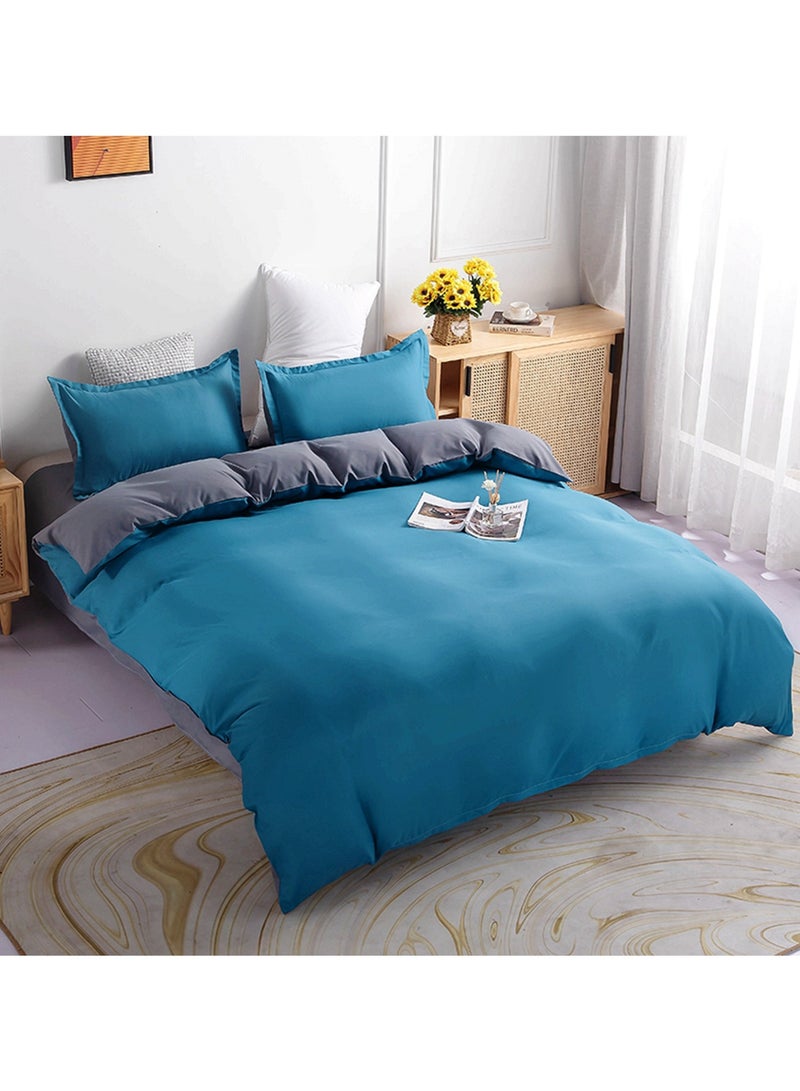 Sharpdo 4-Piece Set Bedding Modal Quilt Cover Set with 1 Quilt Cover 1 Sheet and 2 Pillowcases 2m Bed (200 * 230cm) - Image 4