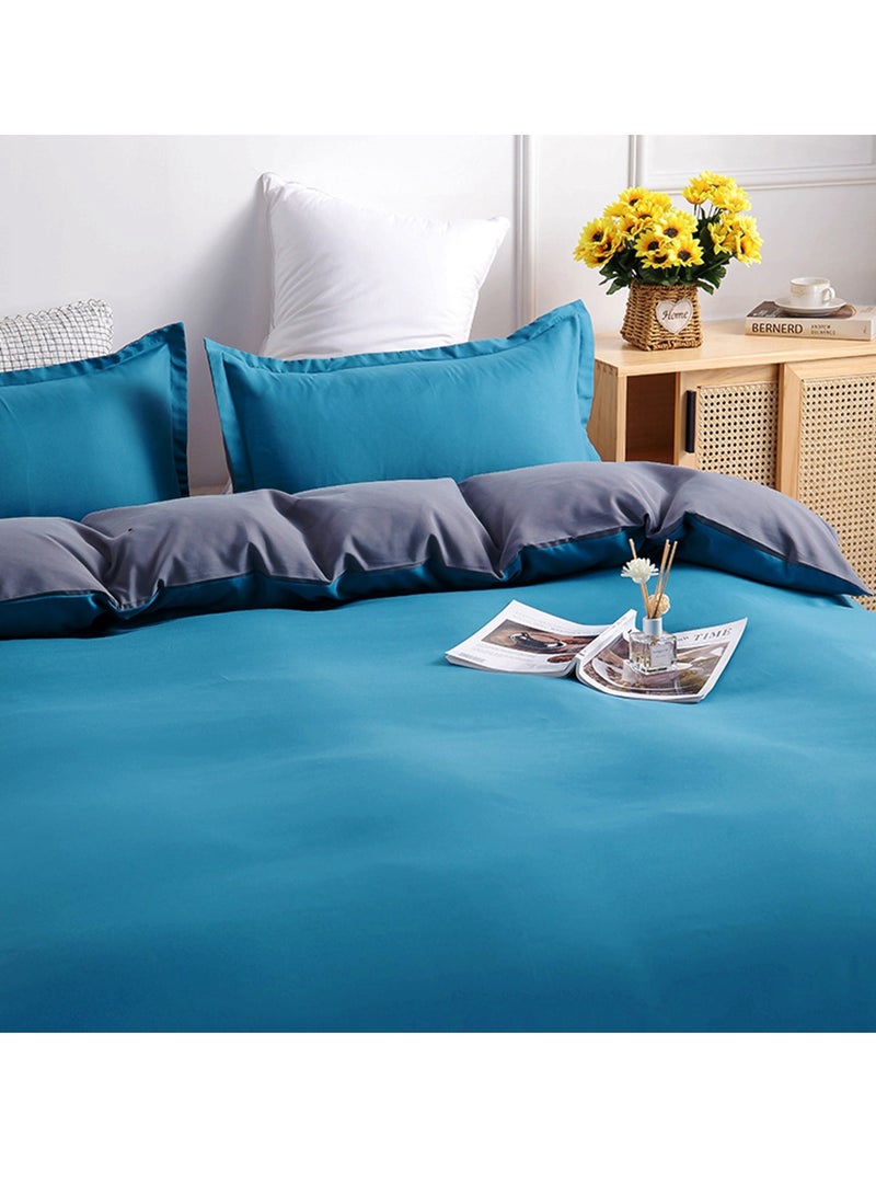 Sharpdo 4-Piece Set Bedding Modal Quilt Cover Set with 1 Quilt Cover 1 Sheet and 2 Pillowcases 2m Bed (200 * 230cm) - Image 5