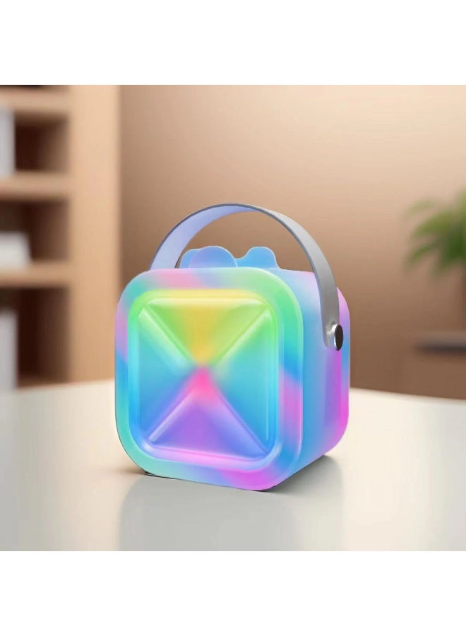 J20 Wireless Karaoke Machine for Kids Adults, Portable Bluetooth Speaker With LED Lights, and 1 Wireless Microphone - Assorted Color - Image 1