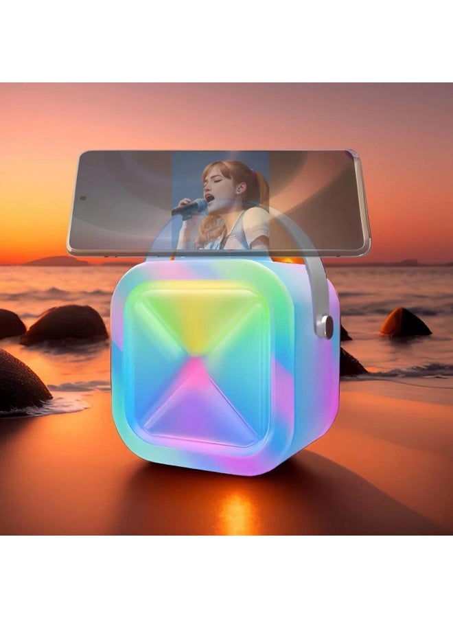 J20 Wireless Karaoke Machine for Kids Adults, Portable Bluetooth Speaker With LED Lights, and 1 Wireless Microphone - Assorted Color - Image 2