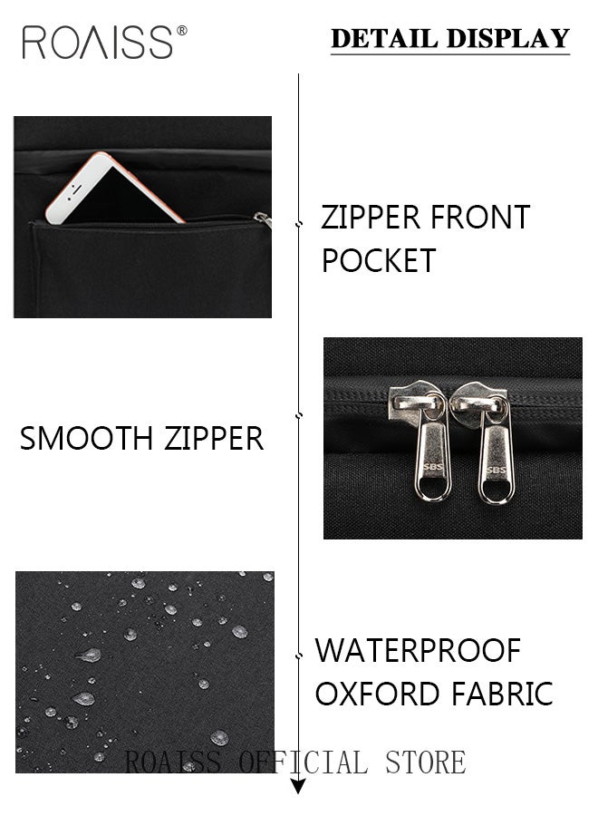 roaiss Double Layer Insulated Backpack Waterproof Picnic Backpack Large Capacity Refrigerated Ice Pack Refrigerated Thermal Insulation Bag Waterproof Ice Pack Backpack Picnic Bag  - Image 5