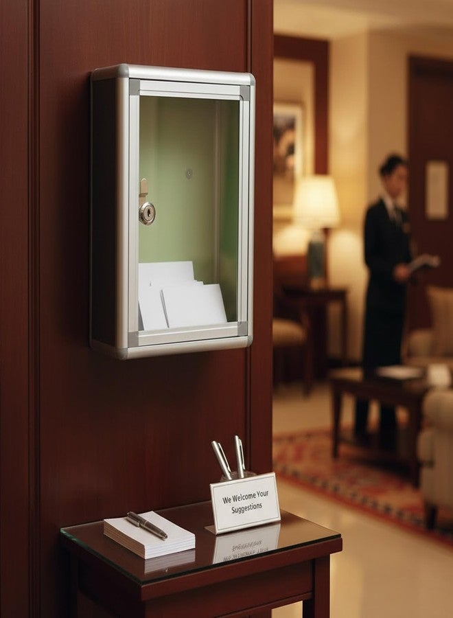 oddpod™ Multipurpose Wall-Mounting Letter Box/Suggestion Box/Complaint Box/Ballot Box/Donation Box with Lock- Transparent - Image 2