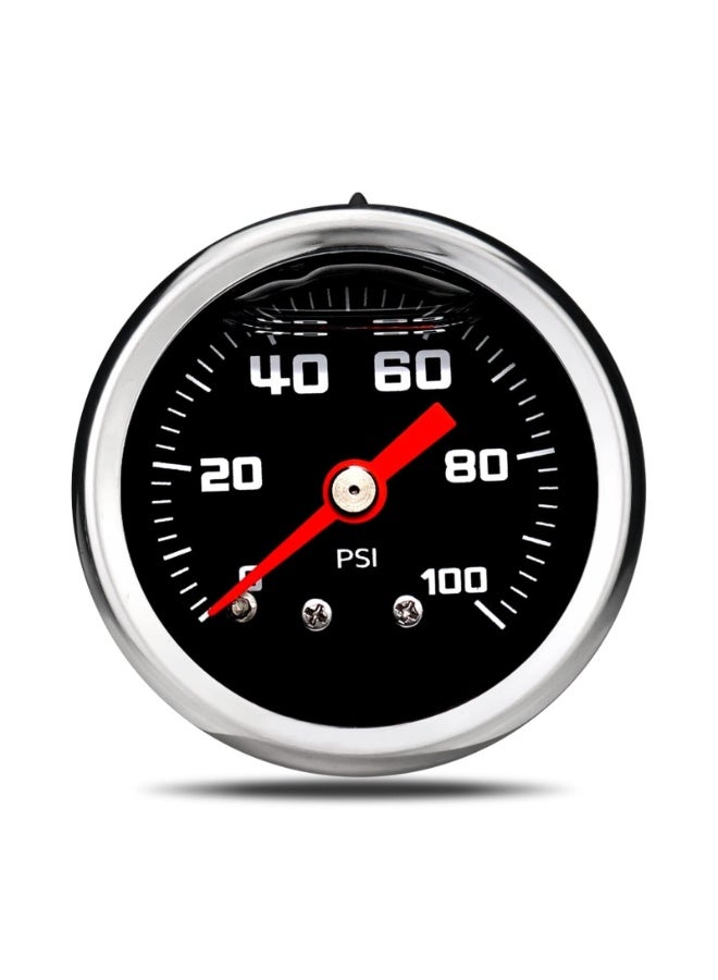 Generic 0-100ohm Fuel Level Gauge, Pointer Type Universal Fuel Gauge, Replacement Gauge Indicator for Ships, Cars, Yachts, Motorcycles (Black)  - Image 1
