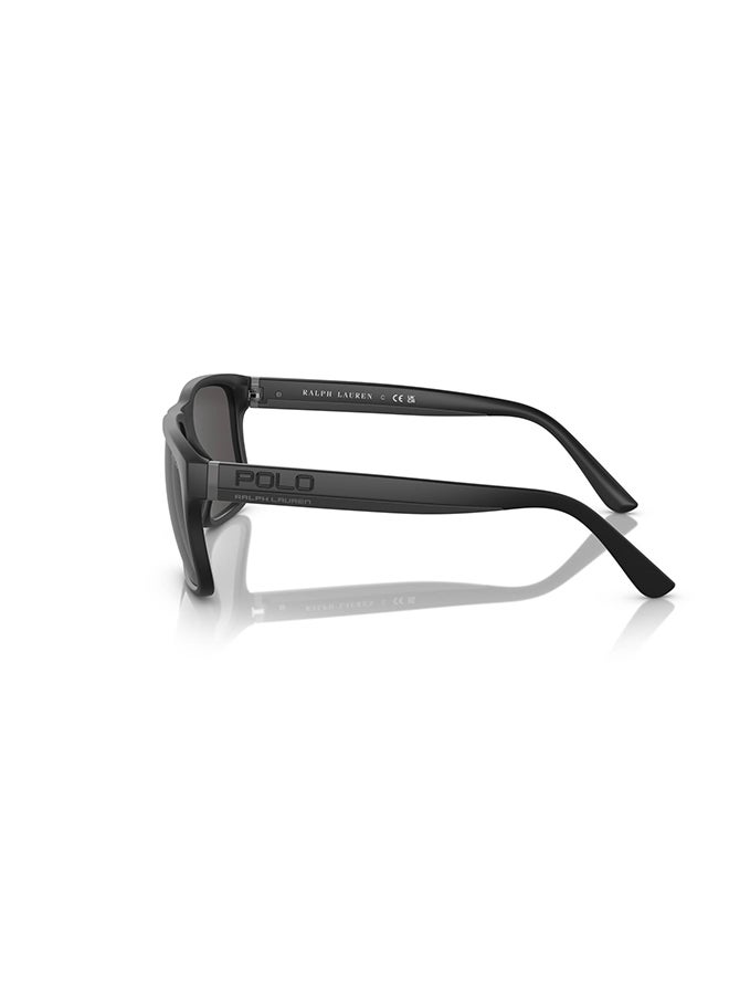 POLO RALPH LAUREN - Men Rectangular Shape Sunglasses - PH4195U 5001/87 57 - Lens Size: 57 millimeter - Image 1