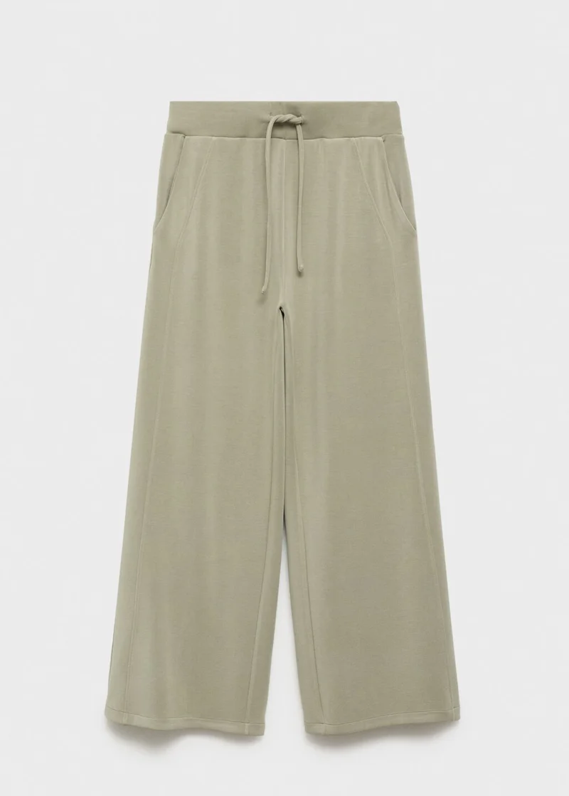 مانجو Drawstring jogger trousers