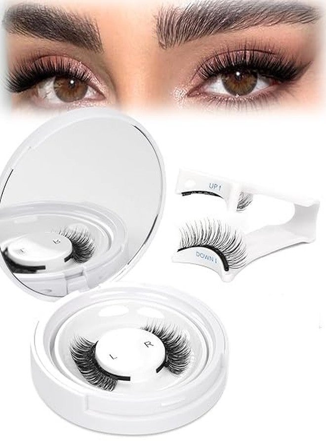 Flygon Magnetic-Eyelashes with Applicator, 1 Pair Reusable Magnetic Lashes Kit, No Glue Needed Eyelashes Magnetic, Easy to Wear and Remove - Image 1