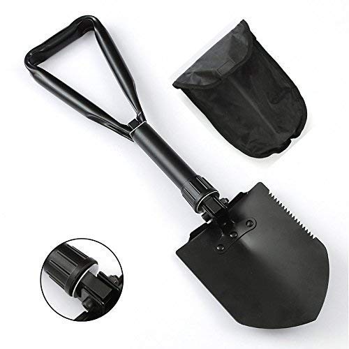ZIGLY Folding Shovel and Pick with Carrying Pouch, Multi Purpose for Camping, Hiking, Backpacking, Gardening - Image 2