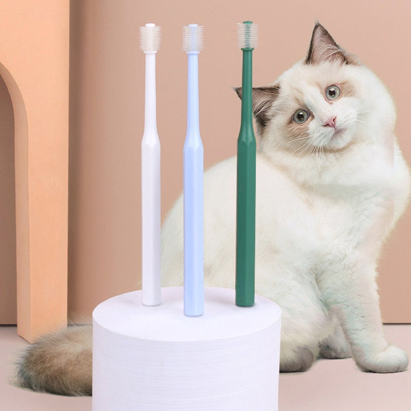 🐾 فرشاة أسنان للكلاب الصغيرة تصميم مدمج ومرن للعناية اللطيفة بالفم - Image 5