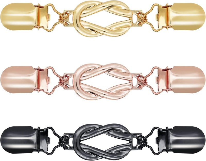 Azonee Vintage Sweater Clips, Waist Cinch Clips for Dresses, Shawls, Cardigans, Adjustable Clothing Tightener, Women's Fashion Accessory, 3 PCS - Image 1