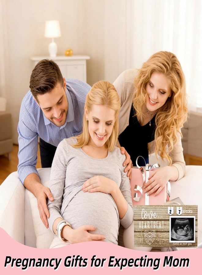 INTOMYTH Baby Sonogram Picture Frame with Countdown Weeks - Fits Standard 4"x3" Ultrasound Photo, for Pregnancy Announcements, Gender Reveal & Baby Shower - Keepsake Gift for New Mom & Expecting Parents - Image 4