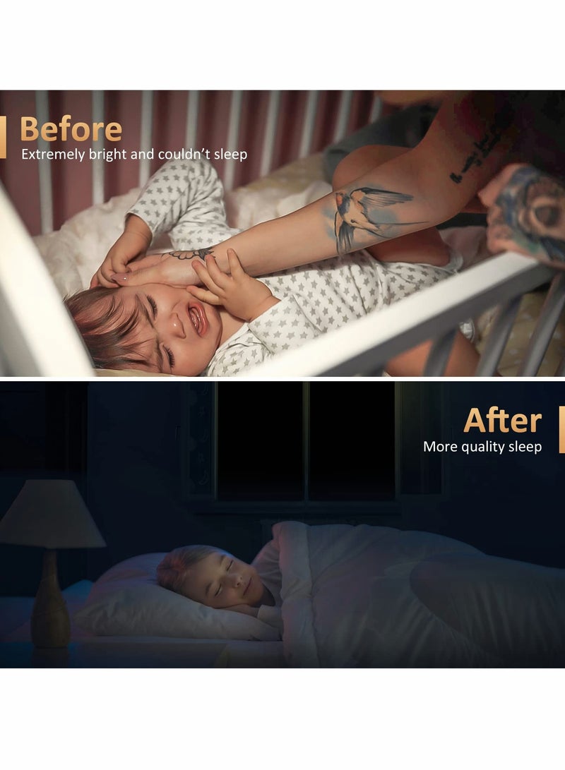 Zikra Blackout Blind, Portable Blinds Stick On Window No Drill, Material Curtains for Bedroom Nursery Loft Travel RV Car 100x145cm - Image 3