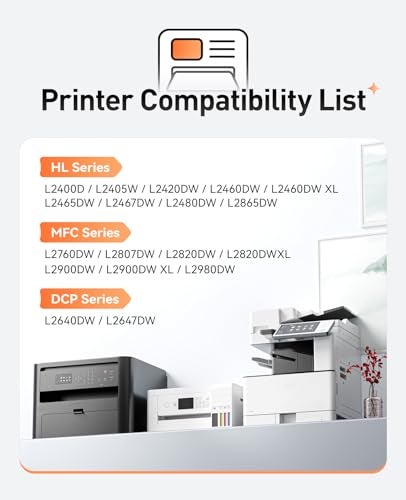 Zstint TN830XL Black Compatible Toner Cartridge 2-Pack High Yield Replacement for Brother TN830xl TN830 to use with HL-L2460DW DCP-L2640DW HL-L2480DW HL-L2400D HL-L2405W MFC-L2820DW MFC-L2900DW Printer Ink - Image 2