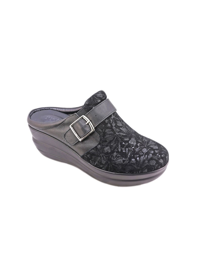Michelle Morgan - Elegant  Ladies Clogs  Black - Image 1