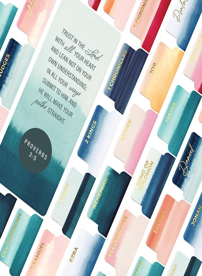 OFFILICIOUS Bible Book Tabs - 100 Soft-Touch, Laminated Bible Tabs for Study Bible - Durable Tabs for Bible - Protestant & Catholic Bible Tabs Large Print - Bible Tabs for Women & Men - Image 1