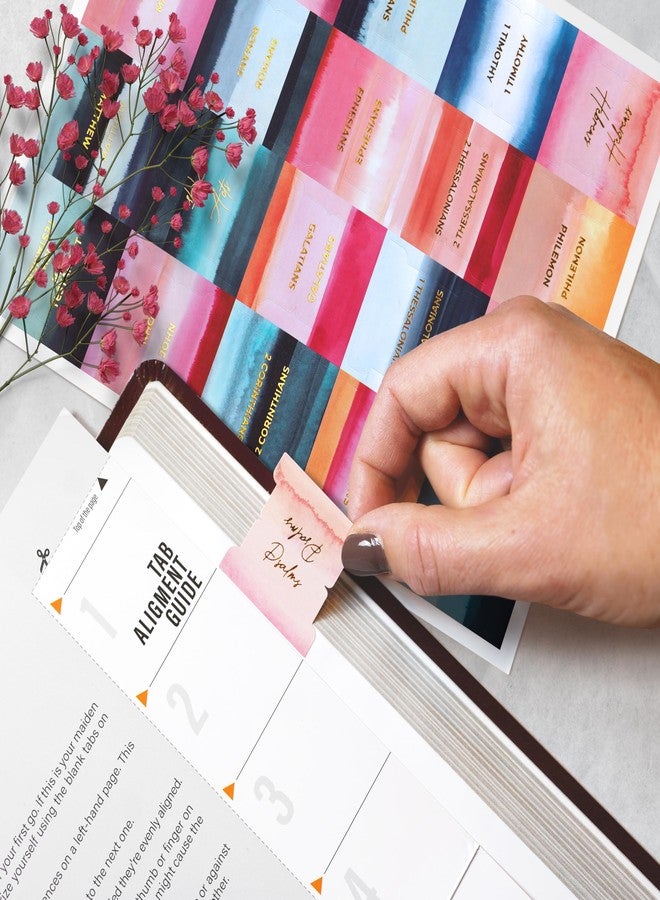 OFFILICIOUS Bible Book Tabs - 100 Soft-Touch, Laminated Bible Tabs for Study Bible - Durable Tabs for Bible - Protestant & Catholic Bible Tabs Large Print - Bible Tabs for Women & Men - Image 4