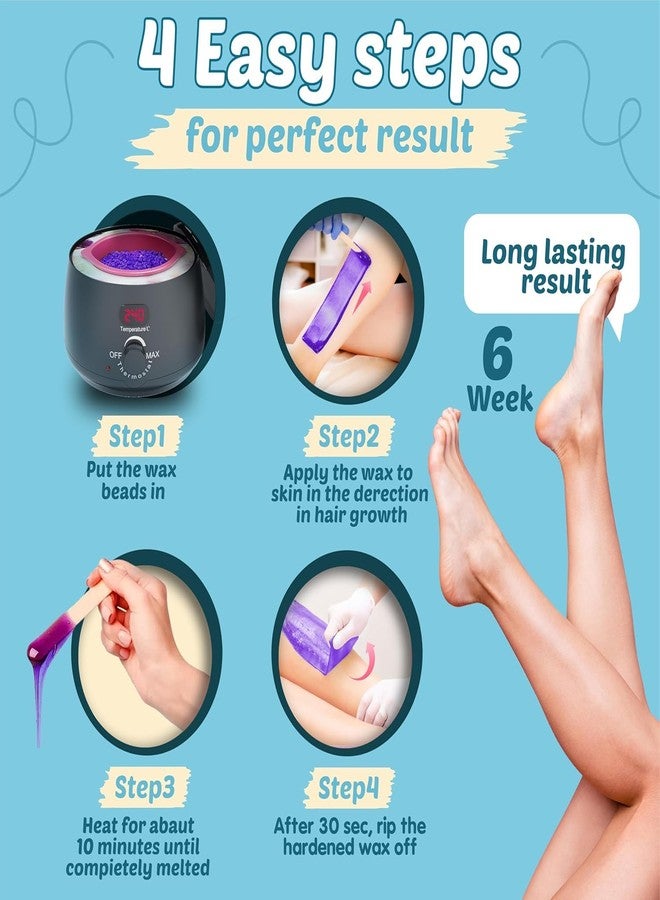 GOLD MAX Been wax, Stripless Wax Used For Upper Lips, Arms, Legs, Full Body, Travel friendly For Girls Women - Image 5
