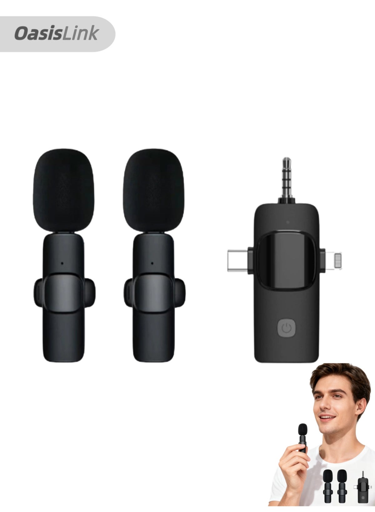 oasislink Oasislink Wireless Lavalier Microphones Z543CED9BF5C50228DF70Z