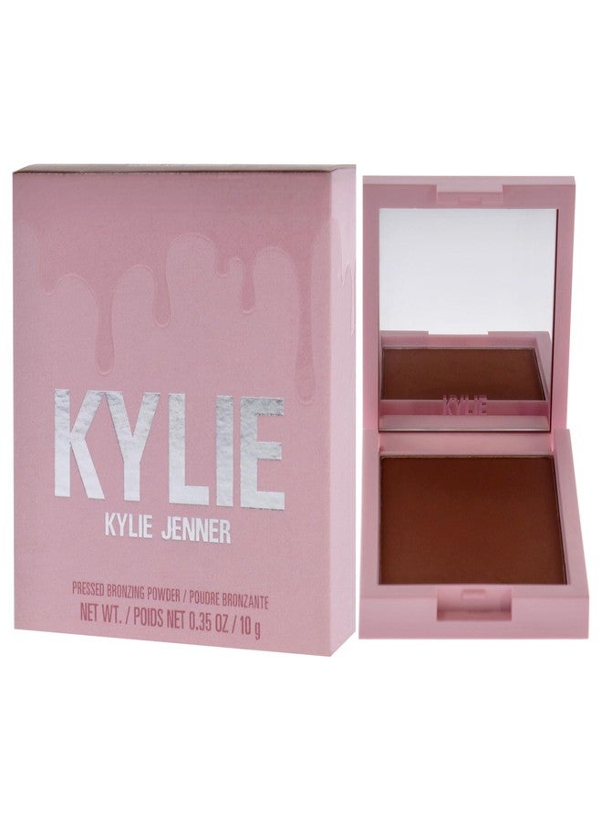 Kylie Cosmetics بودرة برونزر مضغوطة - 400 تانيد وجميلة من كايلي كوزمتيكس للنساء - 0.35 أونصة برونزر - Image 4