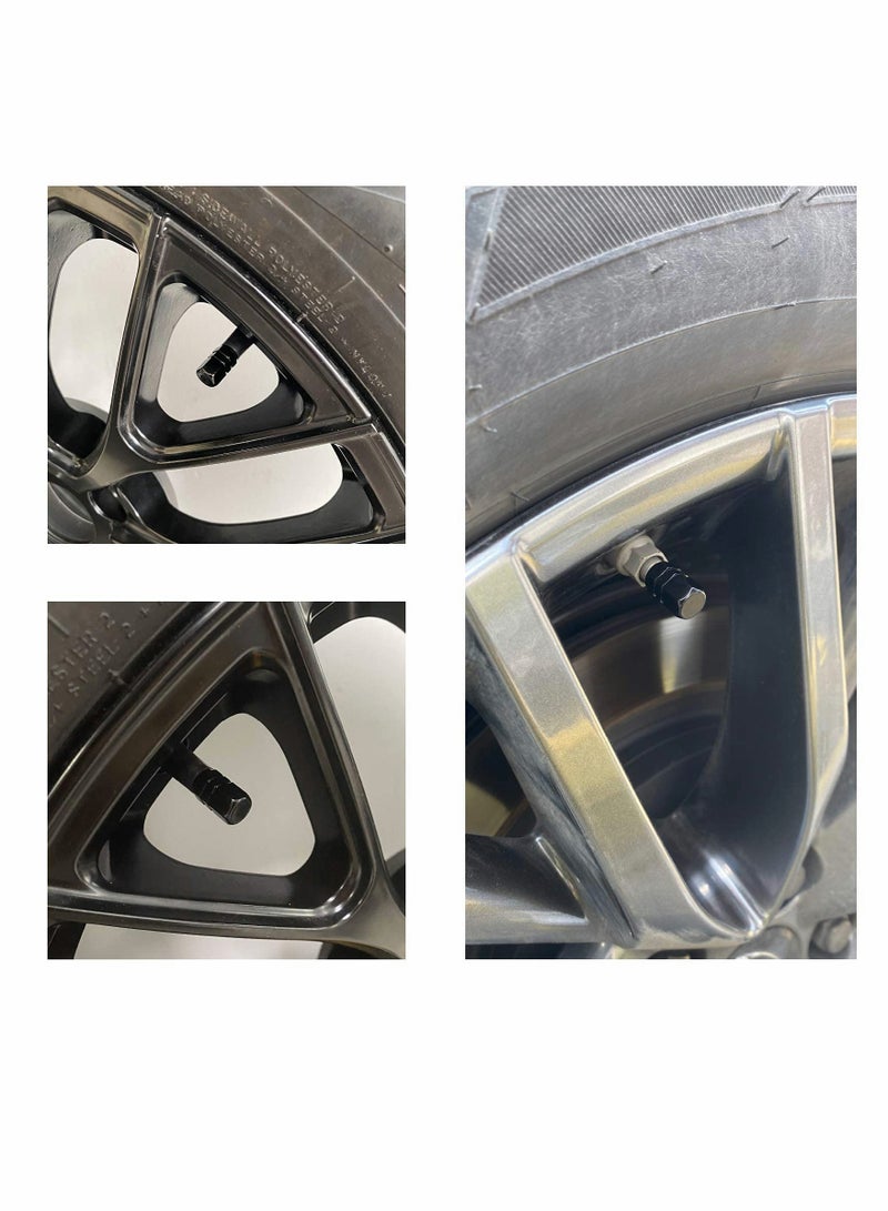 Tire Valve Caps, Heavy-Duty Stem Covers, Dust Proof, Hexagon Design ,Outdoor, All Weather, Leak Proof Air Protection ( 12 Pack, Black ) - Image 3