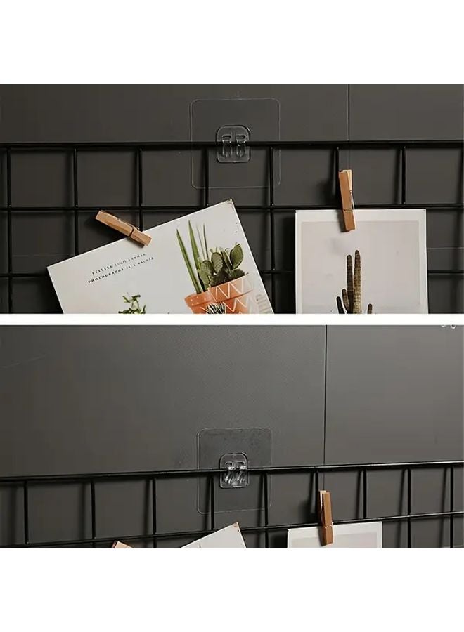 مشابكان 6 خطافات لاصقة مثبتة على الحائط لتنظيم الحمام تحمل أرفف حوض الاستحمام - Image 5