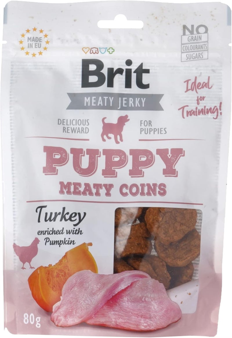 BRIT Jerky Puppy Turkey Meaty Coins - Image 1