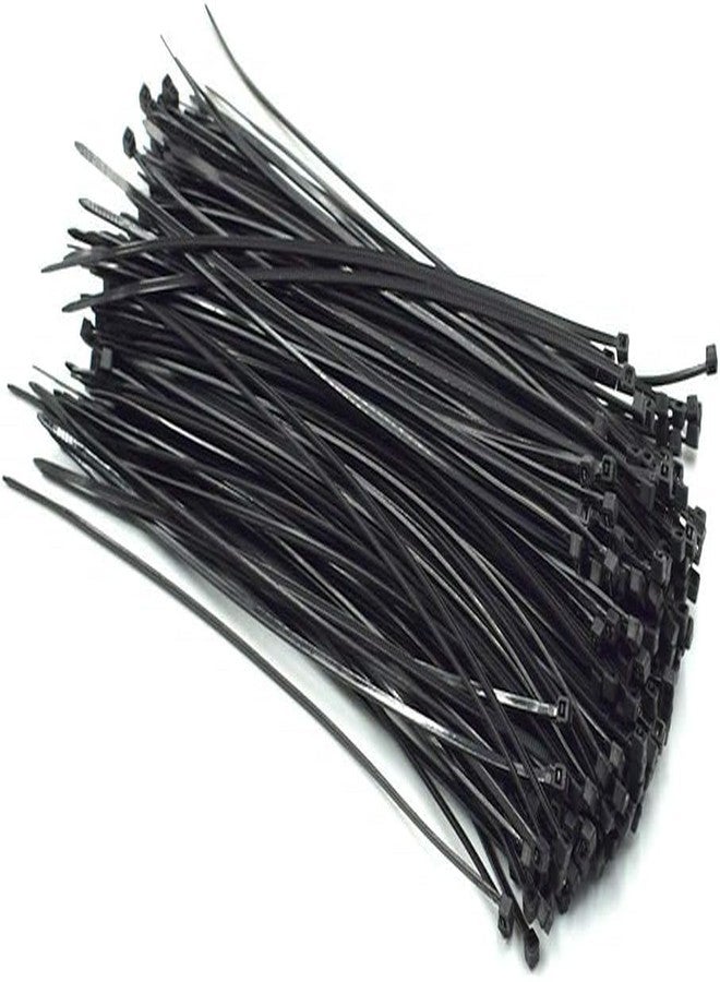 Inovera (Label) Nylon Self Locking Grip Cable Zip Ties Cord Management Heavy Duty Tie Wire Organizer For Home, Office, Garden, Workshop (Black, 3.6 X 200 Mm, Pack Of 100) - Image 1