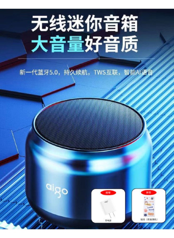 aigo Ai Smart Mini Wireless Bluetooth Speaker Subwoofer Outdoor Portable Sports Audio With High-quality Sound - Image 1