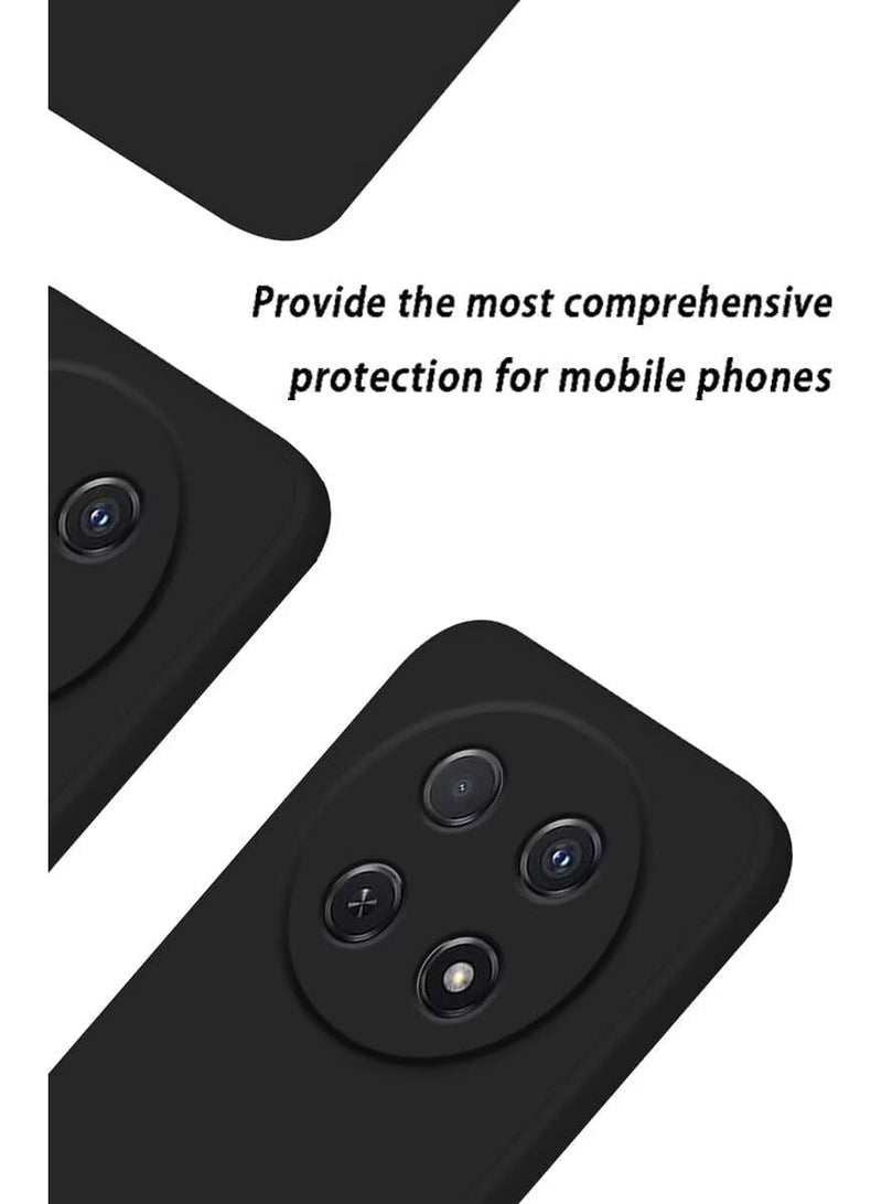 Lion Store case compatible with Honor Magic7 Lite 5G / Honor X9c (6.78 inches) soft liquid silicone TPU protective case, shock-resistant and scratch-proof cover (black) - Image 2