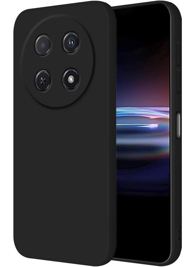 Lion Store case compatible with Honor Magic7 Lite 5G / Honor X9c (6.78 inches) soft liquid silicone TPU protective case, shock-resistant and scratch-proof cover (black) - Image 1