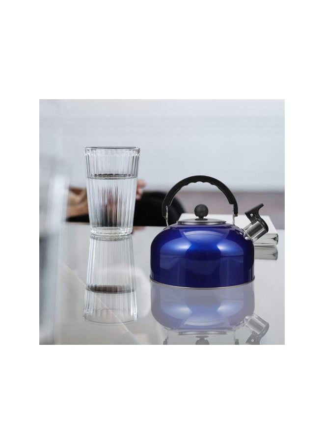 WYBOT - Whistling Tea Kettle Stove Top Stainless Steel Teapot Water Kettle Coffee Kettle Tea Maker with Handle for Home Outdoor Camping Hiking Blue - Image 1