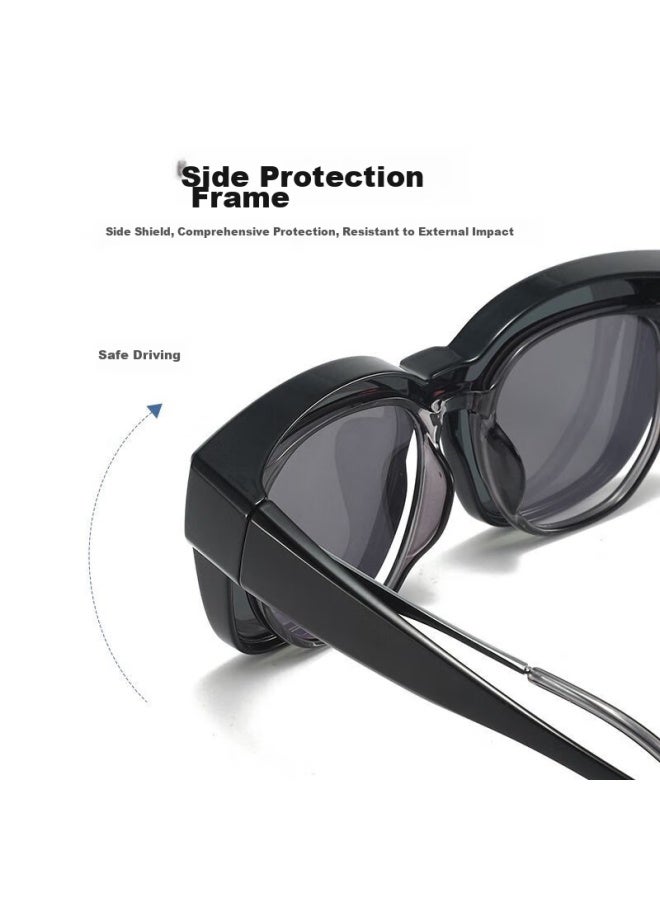 Boshide Boshide Sunglasses, Sunglasses Case, Sunglasses Case For Nearsighted Glasses, Polarized Sunglasses For Driving, Specialized Case For Nearsighted People, Glossy Black  - Image 4
