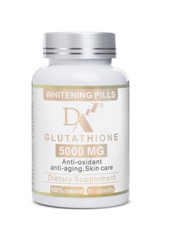 Glutathione Whitening Pills 60 Capsules 5000 Mg Glutathione Effective Skin Lightening Supplement Anti-aging Antioxidant
