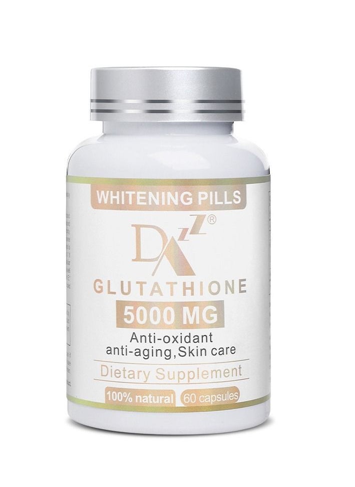 DAZZEL - Glutathione Whitening Pills 60 Capsules 5000 Mg Glutathione Effective Skin Lightening Supplement Anti-aging Antioxidant - Image 1