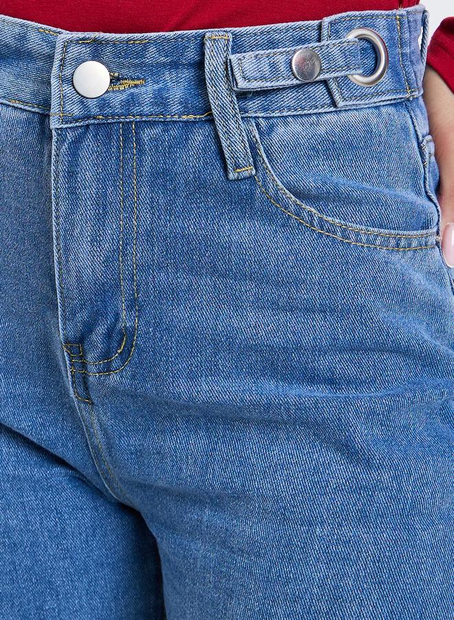 Styli Women Blue Mid Rise Loose Fit Jeans - Image 3