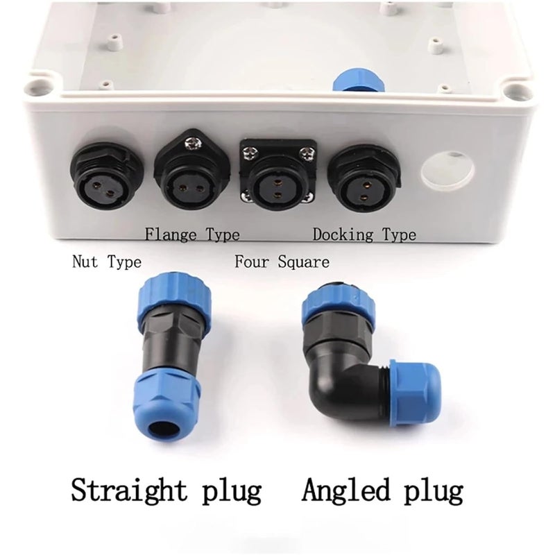 1Set SP16 IP68 Square Waterproof Connector 2/3/4/5/6/7/9 Pin Connectors & Socket Male and Female(SP16-3S) - Image 4
