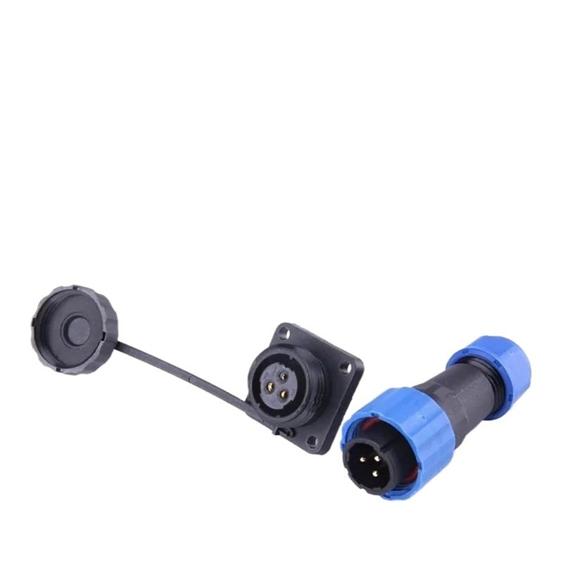 1Set SP16 IP68 Square Waterproof Connector 2/3/4/5/6/7/9 Pin Connectors & Socket Male and Female(SP16-3S) - Image 1