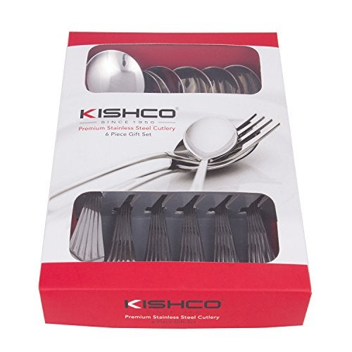 Kishco Symphony Stainless Steel Dessert Soup Spoon Set - Pack of 6 - Image 2