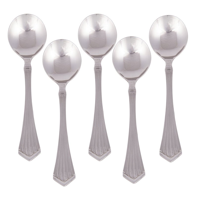 Kishco Symphony Stainless Steel Dessert Soup Spoon Set - Pack of 6 - Image 3