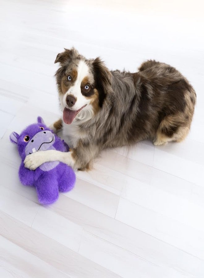 KONG Snuzzles Dog Toy X-Large - Plush Squeaky Dog Toy for Large Breeds - Ultra-Soft, Crinkle Sounds, Durable Interactive Dog Chew Toy for Medium & Large Dogs (Hippo) - Image 2