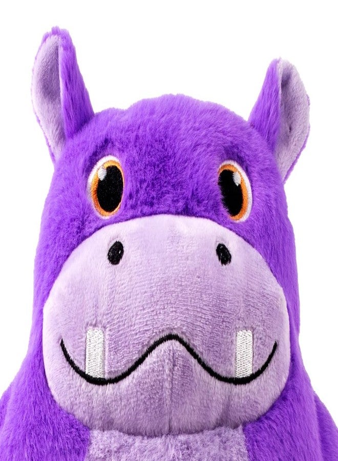 KONG Snuzzles Dog Toy X-Large - Plush Squeaky Dog Toy for Large Breeds - Ultra-Soft, Crinkle Sounds, Durable Interactive Dog Chew Toy for Medium & Large Dogs (Hippo) - Image 4