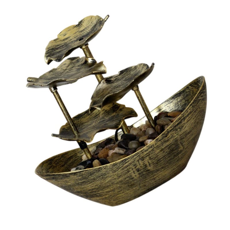Decorative Lotus Leaf Fountain Indoor Water Feature For Home Office - Image 2