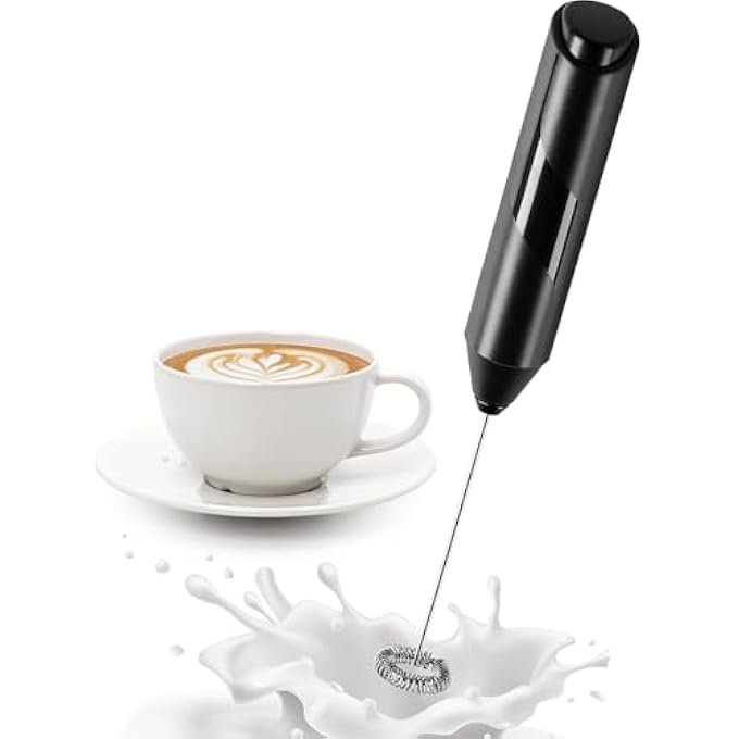 AWH Handheld Milk Frother  Electric Drink Mixer  Foam Maker With Stainless Steel Stand For Coffee Lattes Matcha Frappe  Hot Chocolate - Image 2
