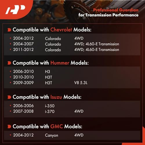 A-Premium فلتر سائل نقل الحركة الأوتوماتيكي A-Premium مع حشوة وعاء، متوافق مع شيفروليه كولورادو 2004-2012 و GMC كانيون 2004-2012 و هامر H3 2006-2010، H3T 2009-2010 و إيسوزو i-350 2006، i-370 - Image 2