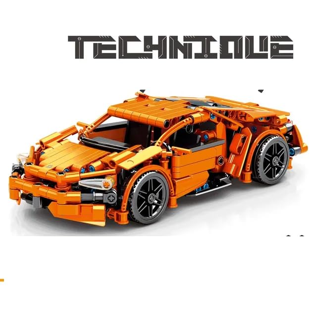 MICROMINI Technique Sports Racing Car Building Set|Powerful Pull Back Function|STEM DIY Mechanical Block Kit for Kids 6+|Creative Construction Toy|Educational Gift (McLaren P1 469 PCS) - Image 2